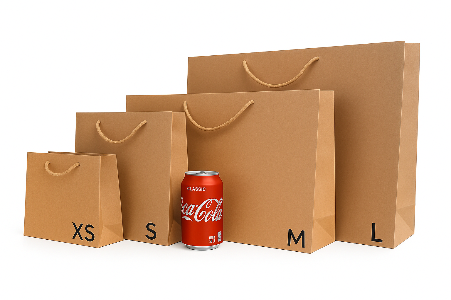 Papir poser - Blanke