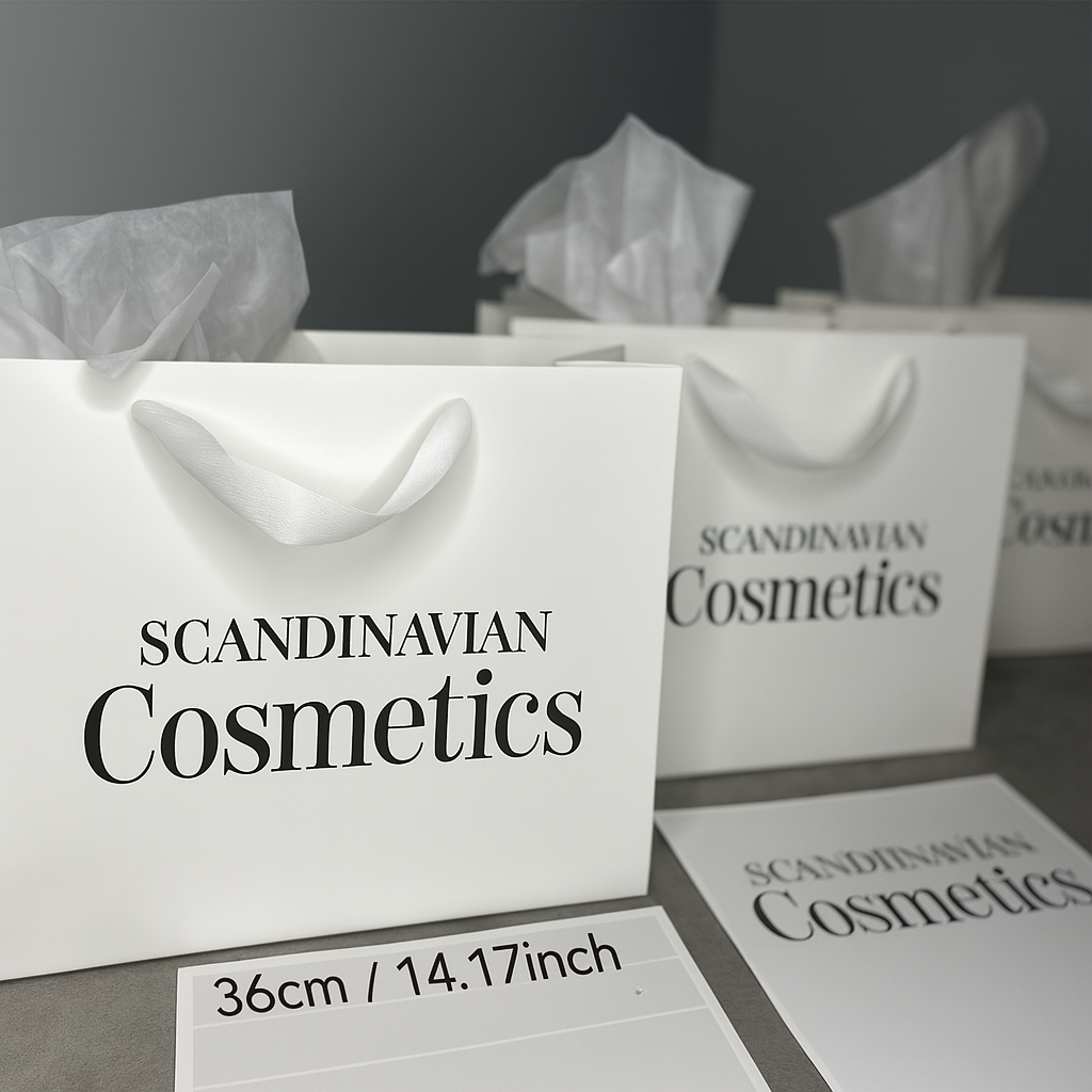 Premium papirposer med håndtakx