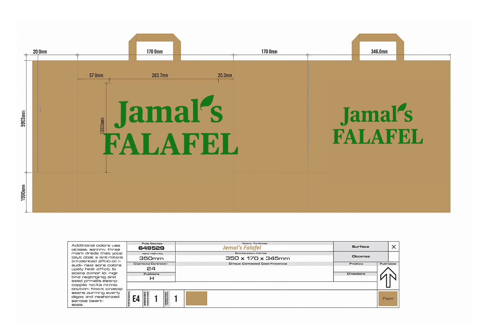 Take Away Poser med logo