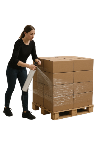 Strech film for manuel bruk