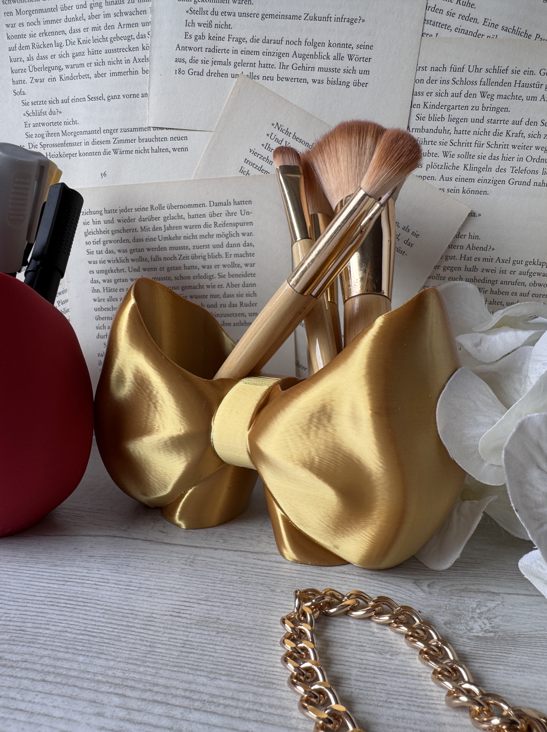 Organizadores de maquillaje en forma de Moño