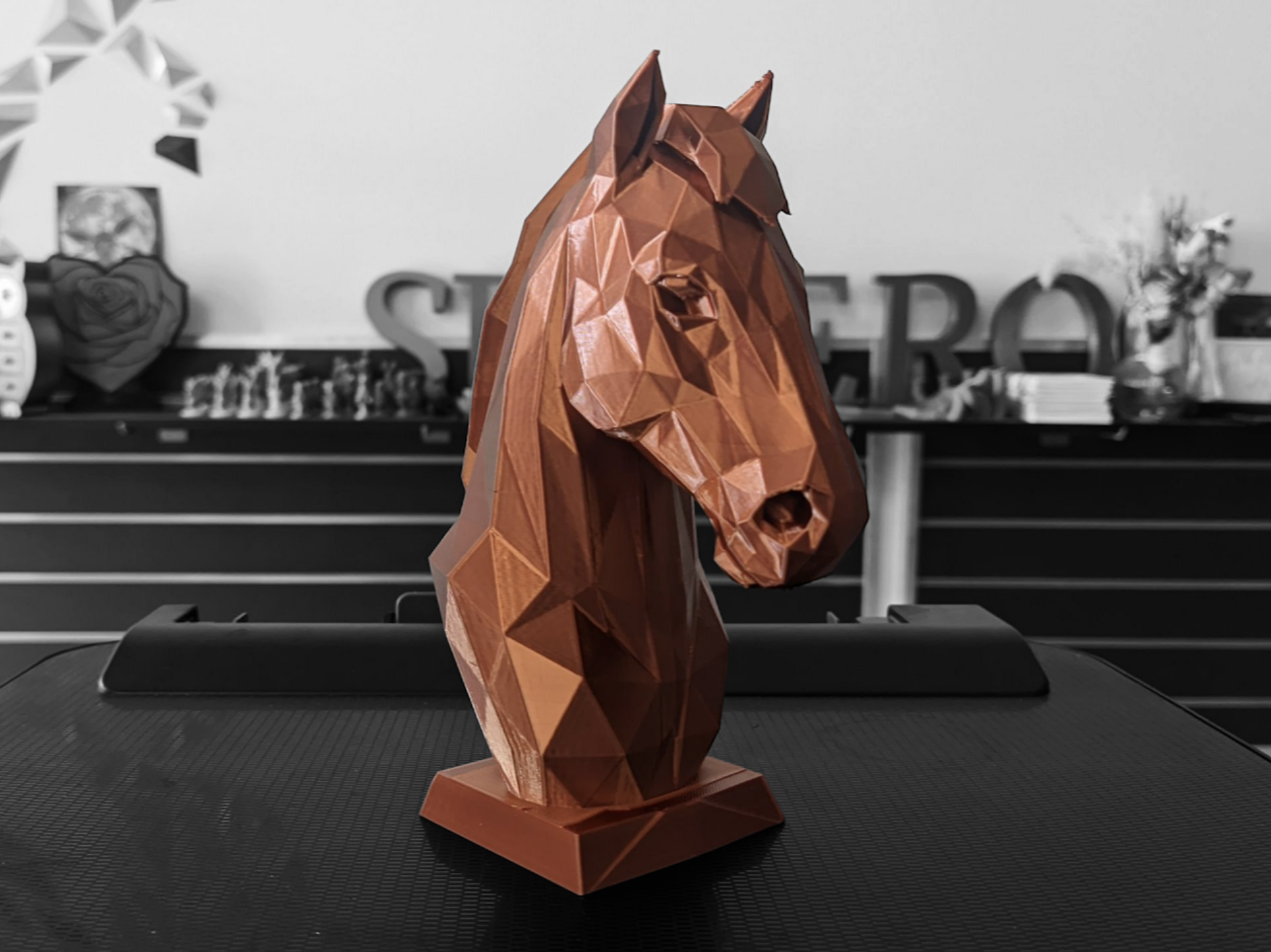 Figura de caballo geométrico