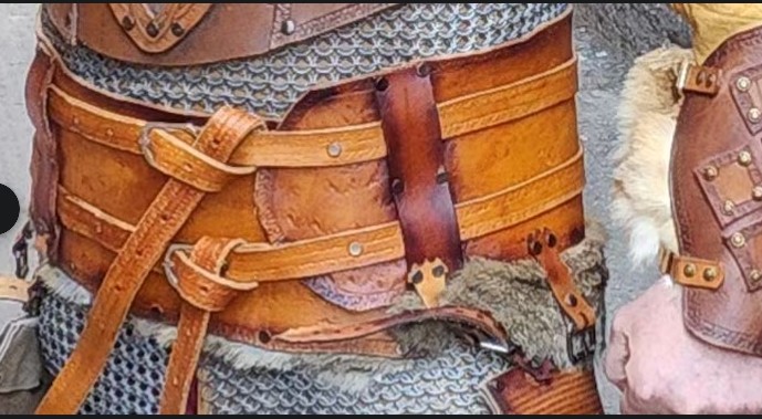 Handcrafted Viking Girth Leather Belt