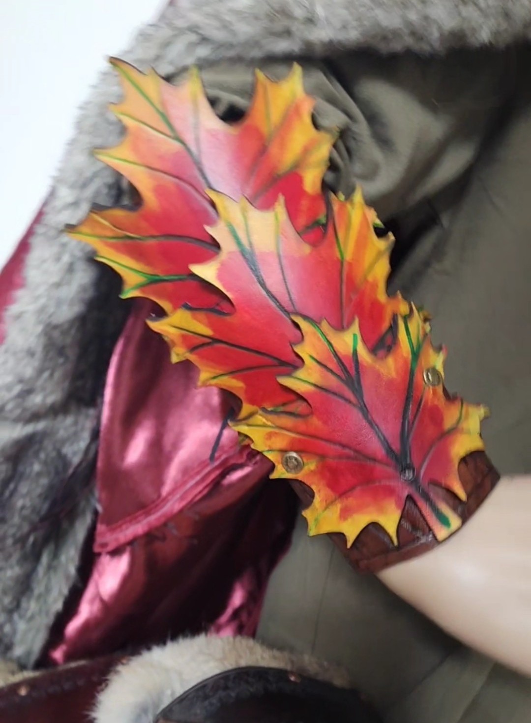 Fantasy Elven Maple Bracers