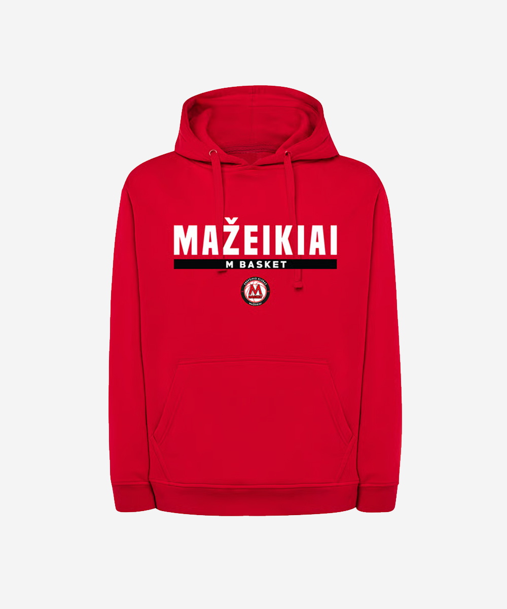 Raudonas džemperis „Mažeikiai M Basket“