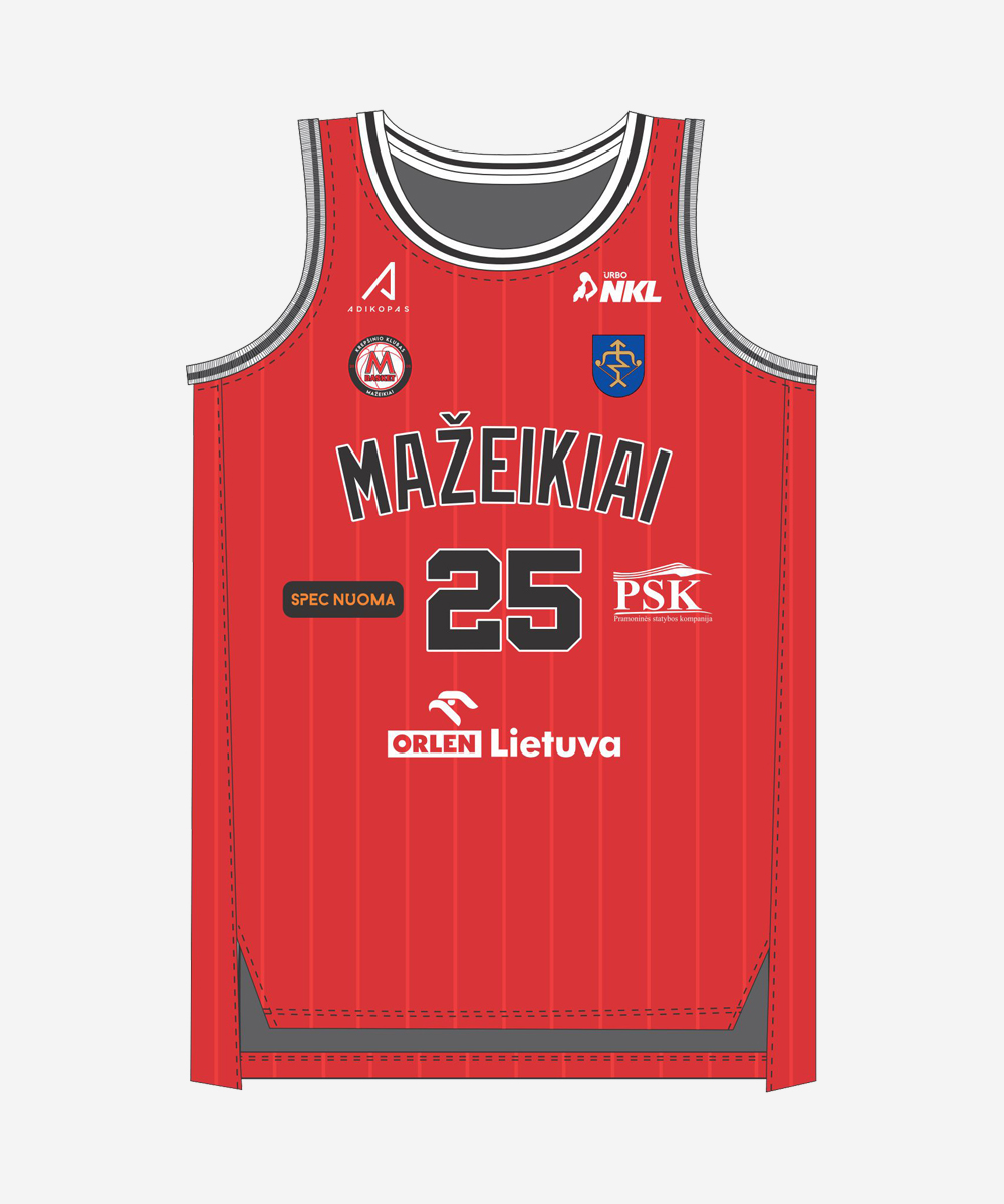 Individualūs žaidybiniai marškinėliai 2025-2026