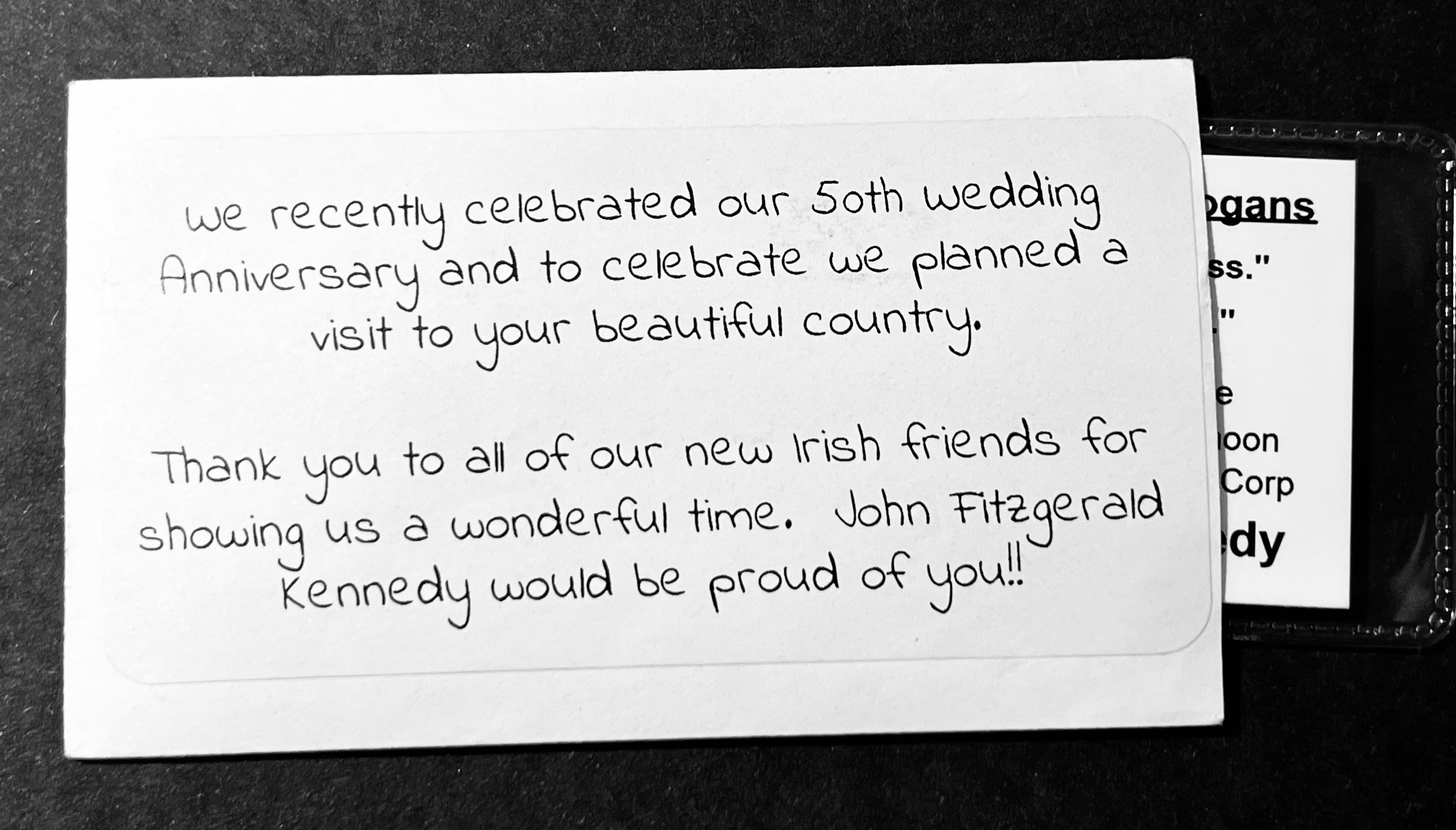 Add an introductory envelope to your Thank You Card. 