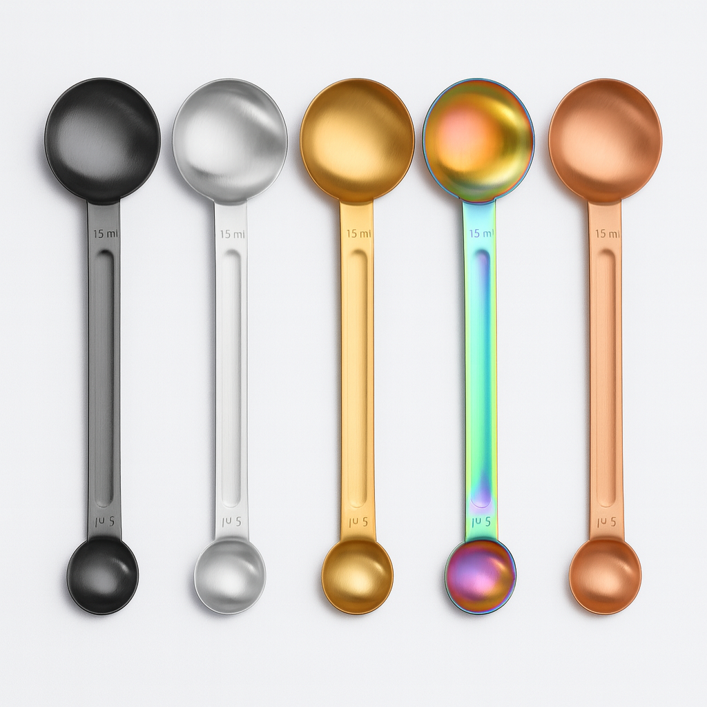 Dual-Ended Stainless Steel Measuring Spoon