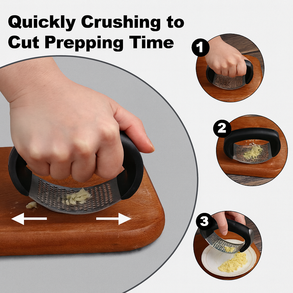 Stainless Steel Garlic Press