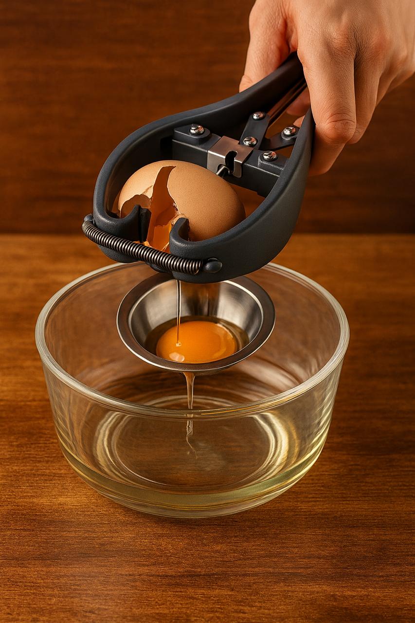 One-Press Egg Cracker & Separator