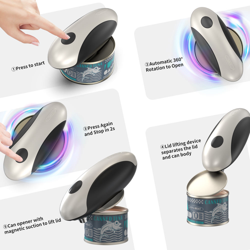💪 One-Touch Automatic Jar & Can Opener