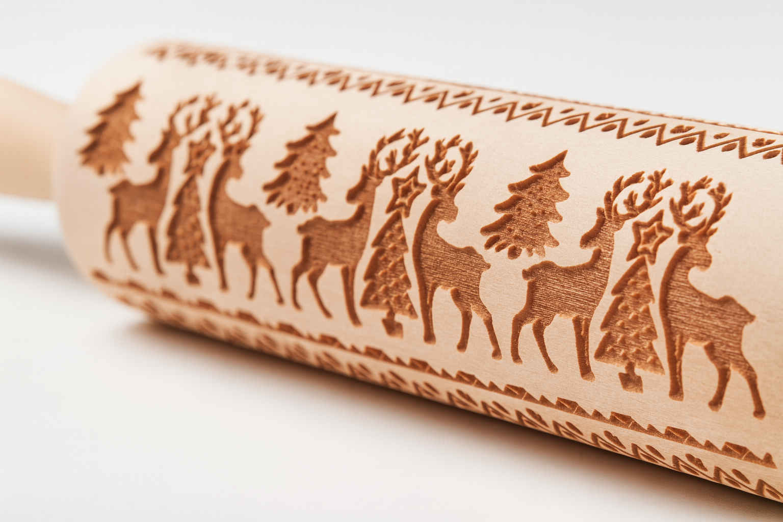 Engraved Wooden Rolling Pin