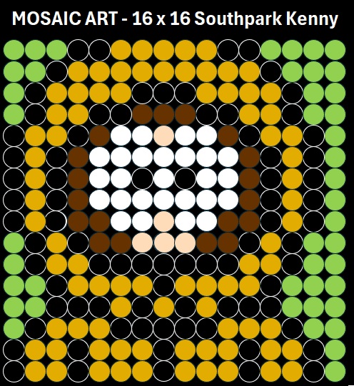 Mosaic Art DIY Kit - 16x16 Kenny