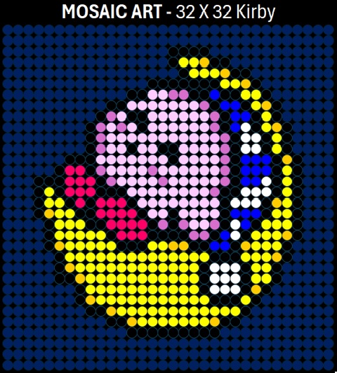 Mosaic Art DIY Kit - 32x32 Kirby