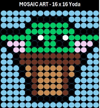 Mosaic Art DIY Kit - 16x16 Star Wars Baby Yoda