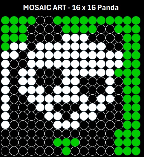 Mosaic Art DIY Kit - 16x16 Panda