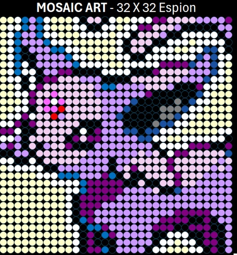 Mosaic Art DIY Kit - 32x32 Pokemon Espion