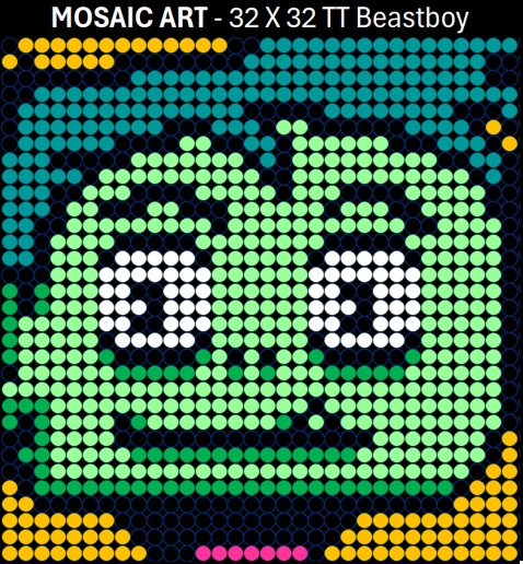 Mosaic Art DIY Kit - 32x32 Teen Titans Beast Boy