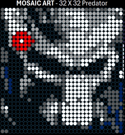 Mosaic Art DIY Kit - 32x32 Predator
