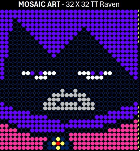 Mosaic Art DIY Kit - 32x32 Teen Titans Raven