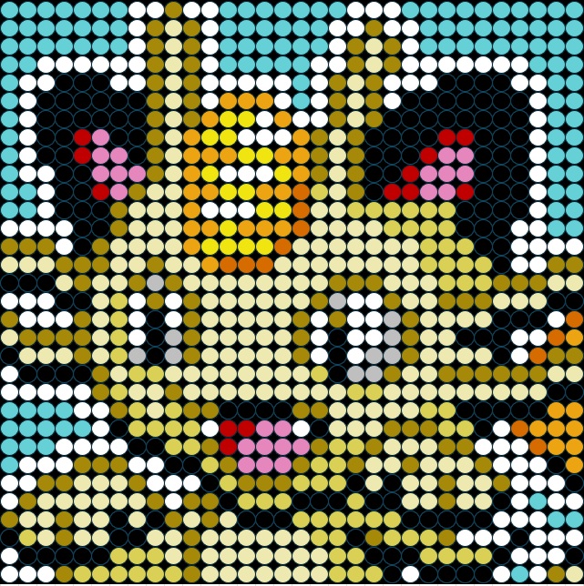 Mosaic Art DIY Kit - 32x32 Pokemon Meowth