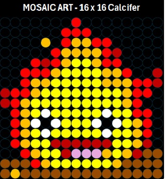 Mosaic Art DIY Kit - 16x16 Calcifer