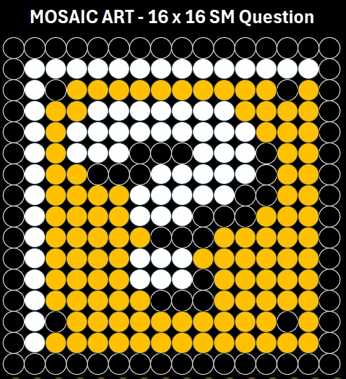 Mosaic Art DIY Kit - 16x16 Question Block