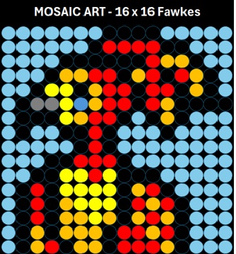 Mosaic Art DIY Kit - 16x16 Harry Potter Fawkes