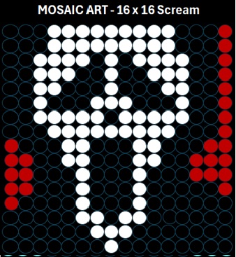 Mosaic Art DIY Kit - 16x16 Scream