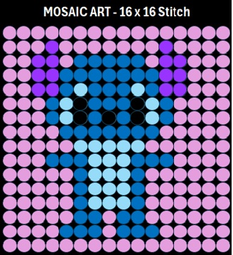 Mosaic Art DIY Kit - 16x16 Stitch