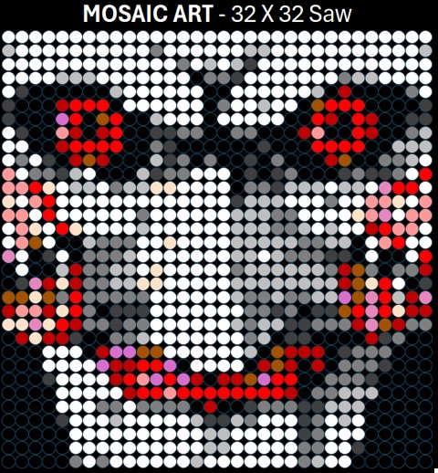 Mosaic Art DIY Kit - 32x32 Saw
