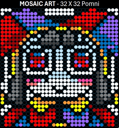 Mosaic Art DIY Kit - 32x32 Pomni
