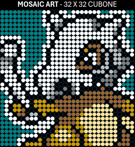 Mosaic Art DIY Kit - 32x32 Pokemon Cubone