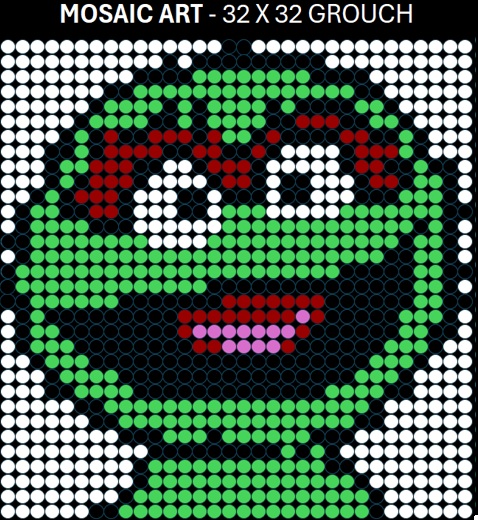 Mosaic Art DIY Kit - 32x32 Oscar the Grouch