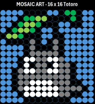 Mosaic Art DIY Kit - 16x16 Totoro