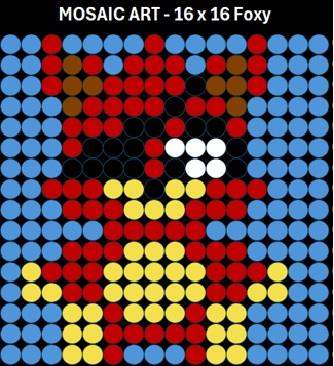 Mosaic Art DIY Kit - 16x16 FNAF Foxy