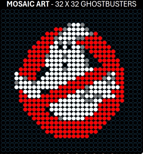 Mosaic Art DIY Kit - 32x32 Ghostbusters