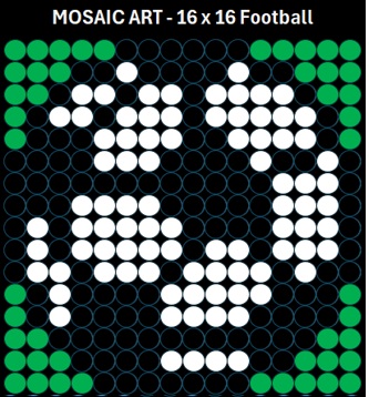 Mosaic Art DIY Kit - 16x16 Football