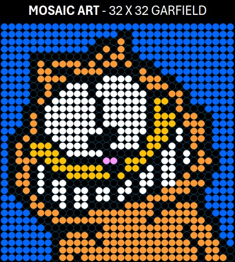 Mosaic Art DIY Kit - 32x32 Garfield