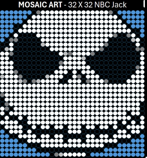 Mosaic Art DIY Kit - 32x32 NBC Jack Skellington