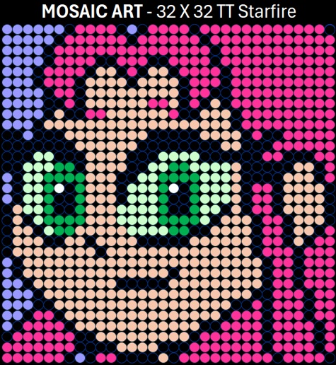 Mosaic Art DIY Kit - 32x32 Teen Titans Starfire