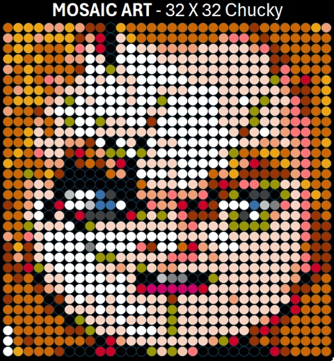 Mosaic Art DIY Kit - 32x32 Chucky
