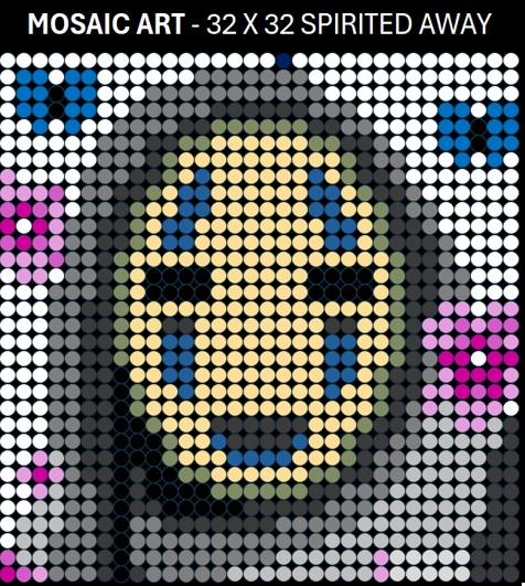 Mosaic Art DIY Kit - 32x32 Spirited Away