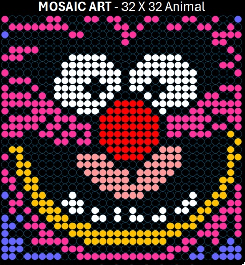 Mosaic Art DIY Kit - 32x32 Animal