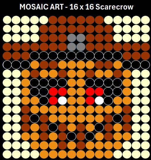 Mosaic Art DIY Kit - 16x16 Scarecrow