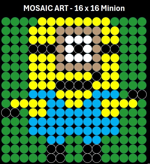 Mosaic Art DIY Kit - 16x16 Minion