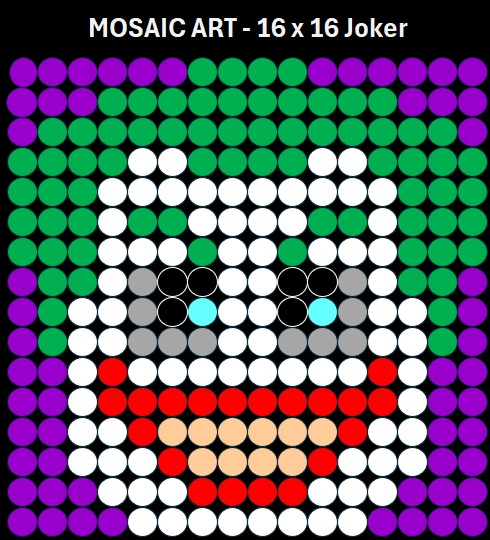 Mosaic Art DIY Kit – 16x16 Joker