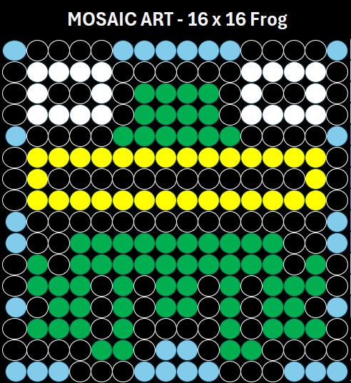 Mosaic Art - 16x16 Frog