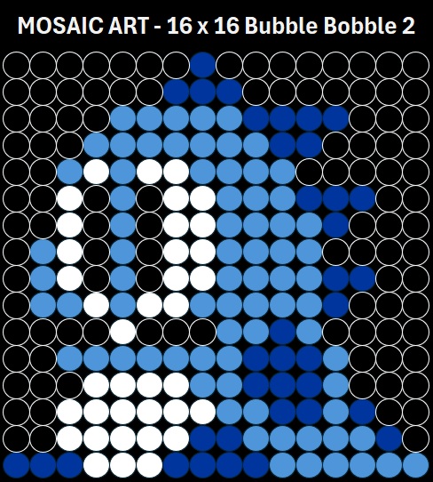 Mosaic Art - 16x16 Bubble Bobble 2