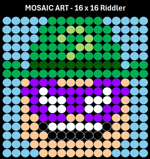 Mosaic Art - 16x16 Riddler